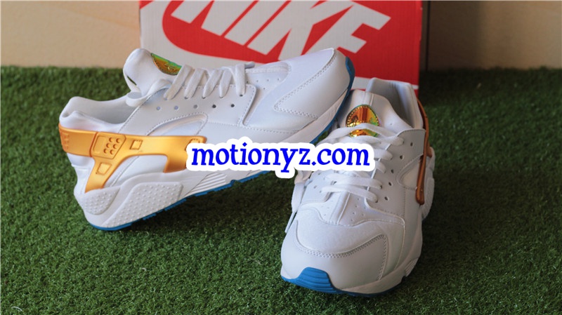 Nike Air Huarache Royal Golden White